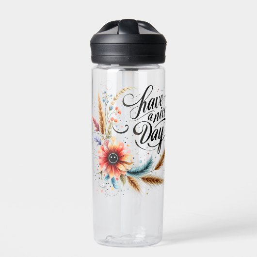 Bouteille D'eau Fleur de bonne journée (Extérieur)