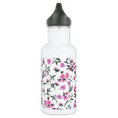 Bouteille D'eau Fleur de cerisier blanc sur blanc (Droite)