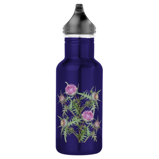 Bouteille D'eau Fleur de chardon violet (Droite)
