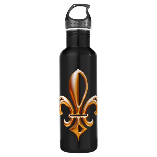 Bouteille D'eau Fleur de Lis (Devant)