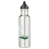 Bouteille D'eau Fleur de lotus blanc aux couleurs lumineuses (Droite)