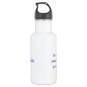 Bouteille D'eau Fleur de naissance juillet Larkspur Aquarelle Flor (Dos)