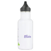 Bouteille D'eau Fleur de naissance juillet Larkspur Aquarelle Flor (Droite)