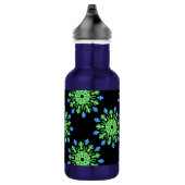 Bouteille D'eau Fleur de néon vert et bleu (Droite)