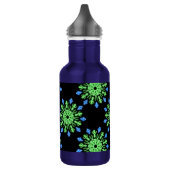 Bouteille D'eau Fleur de néon vert et bleu (Gauche)