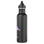 Bouteille D'eau Fleur de Petunia sauvage, personnalisée (Droite)