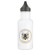 Bouteille D'eau Fleur de Reine Abeille Personnalisée (Gauche)
