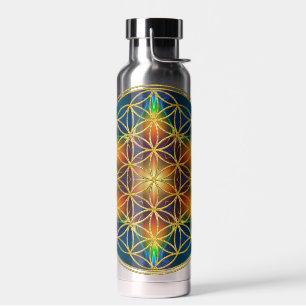 Bouteille D'eau FLEUR DE VIE - Fleur Fractale 1