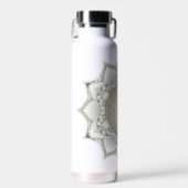 Bouteille D'eau Fleur de Vie - Mandala Fleurs 1 (Avant)