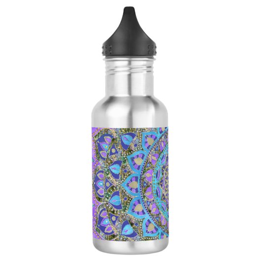 Bouteille D'eau Fleur De Vie - Mandala India Style 2 (Gauche)