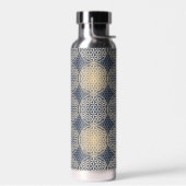 Bouteille D'eau FLEUR DE VIE - motif de sable bleu (Gauche)