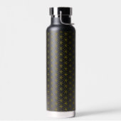 Bouteille D'eau FLEUR DE VIE - motif de style doré (Gauche)