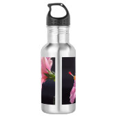Bouteille D'eau Fleur d'Hibiscus de Profil (Dos)