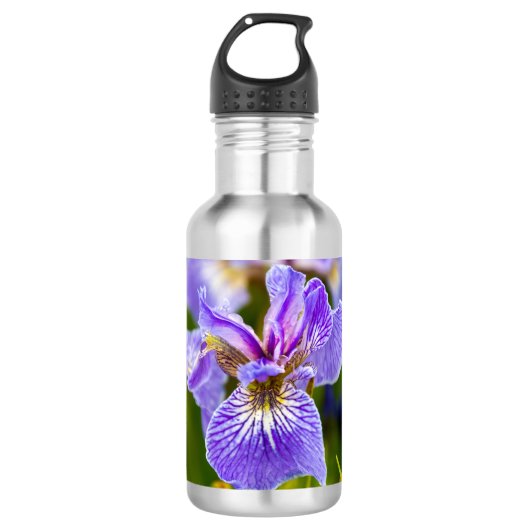 Bouteille d'eau fleur d'iris (Devant)