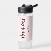 Bouteille D'eau Fleur Fleur Fête des mariées rose pâle (Gauche)