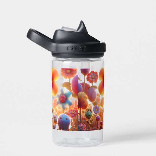 Bouteille D'eau fleur florale (Arrière Complet)