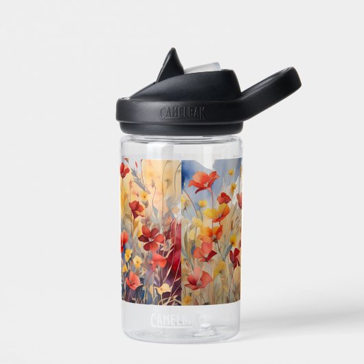 Bouteille D'eau fleur florale (Gauche)