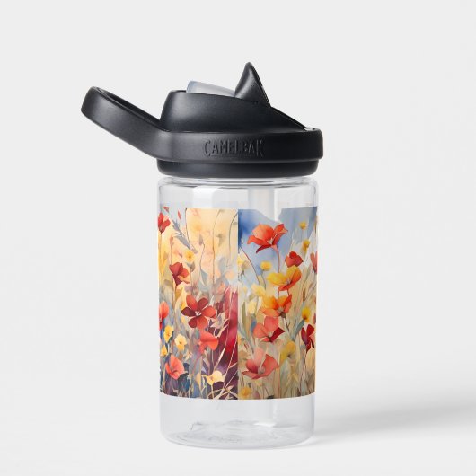 Bouteille D'eau fleur florale (Arrière Complet)