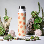 Bouteille D'eau Fleur Hippie Orange Peach Preppie