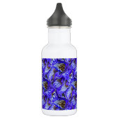 Bouteille D'eau Fleur Iris Violet / Esthétique / Carrelé / (Gauche)