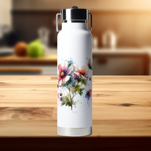 Bouteille D'eau Fleur Moderne