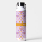 Bouteille D'eau Fleur Moderne Violet Et Lilas (Avant)