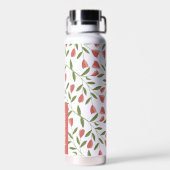 Bouteille D'eau Fleur rose féminine Vin floral (Arrière)