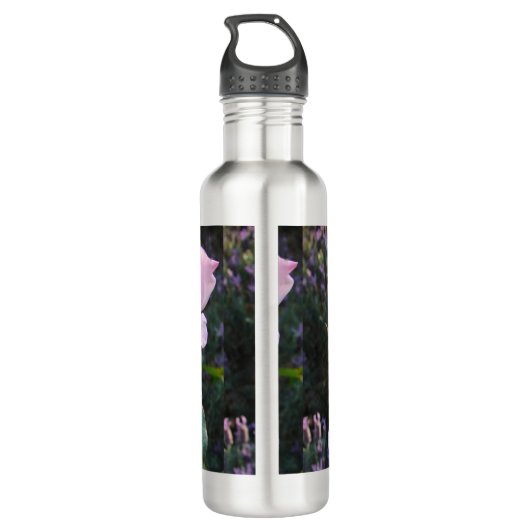 Bouteille D'eau Fleur Rose rose (Dos)