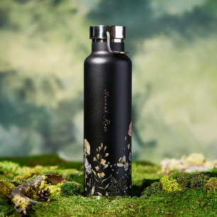 Bouteille D'eau Fleur sauvage Floral Bumble Bee   Monogramme