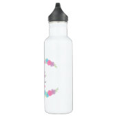 Bouteille D'eau Fleur Unicorne Visage Personnalisé Fille (Droite)