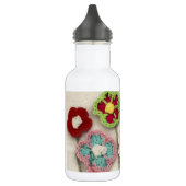 Bouteille D'eau fleurs à crochet colorées (Gauche)