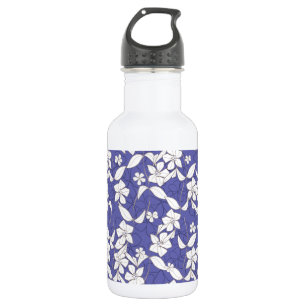 Bouteille D'eau Fleurs blanches sur la boucle