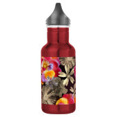 Bouteille D'eau Fleurs Boho Floral Bold Motif - Rose gris rose (Gauche)