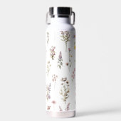 Bouteille D'eau Fleurs colorées, Fleurs sauvages, Fleurs de Jardin (Avant)