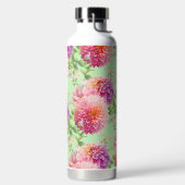 Bouteille D'eau Fleurs Dahlia Roses (Droite)