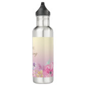 Bouteille D'eau Fleurs d'aquarelle colorées adorables (Droite)