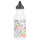 Bouteille D'eau Fleurs d'aquarelle et feuilles (Gauche)