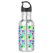 Bouteille D'eau Fleurs d'aquarelle monogrammes (Dos)