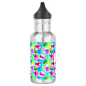 Bouteille D'eau Fleurs d'aquarelle monogrammes (Gauche)