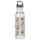 Bouteille D'eau Fleurs d'aquarelle Motif-67666 (Dos)