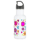 Bouteille D'eau Fleurs de bonheur (Dos)