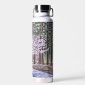 Bouteille D'eau Fleurs de cerisier et séquoias (Arrière)