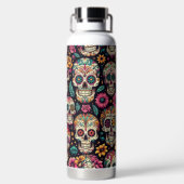 Bouteille D'eau Fleurs de Crâne de Sucre (Plage)