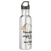 Bouteille D'eau Fleurs de devis d'amitié (Devant)