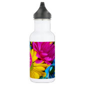 Bouteille D'eau Fleurs de monogrammes aux couleurs fluorescentes (Droite)