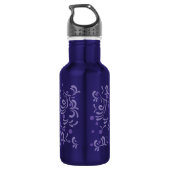 Bouteille D'eau fleurs de prairie Aquarelle (Dos)