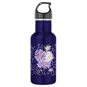Bouteille D'eau fleurs de prairie Aquarelle