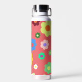 Bouteille D'eau Fleurs de printemps Y2K Motif rétro (Arrière)