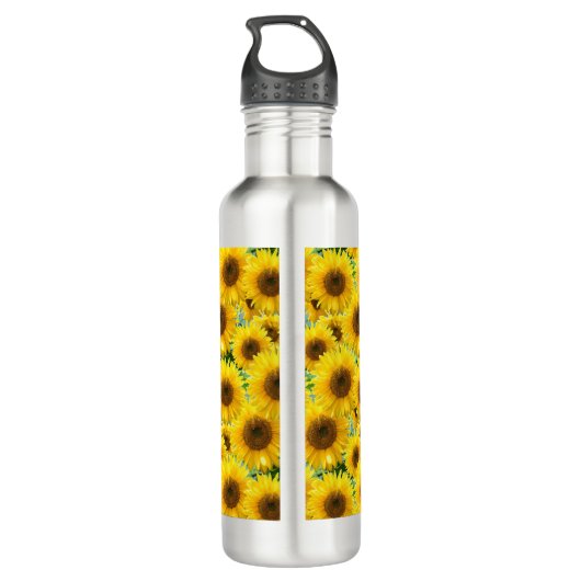 Bouteille D'eau Fleurs de soleil (Dos)