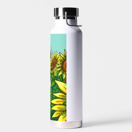 Bouteille D'eau Fleurs de soleil (Gauche)